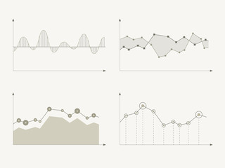 Business charts and graphs. Infographic elements.