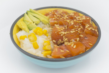 Salad bowl healthy isolated