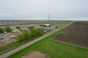 huge train yard in the us