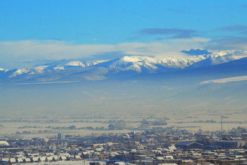 Mountain snow in the capital