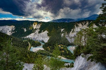 Rheinschlucht Graubünden / Schweiz