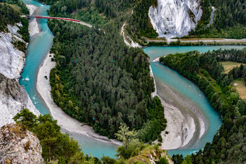 Rheinschlucht Graubünden / Schweiz