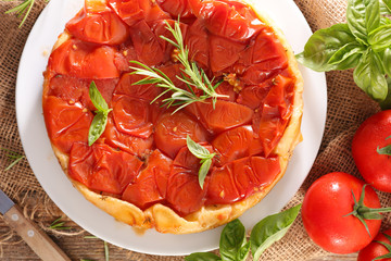 tomato quiche and rosemary