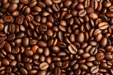 Coffee beans background