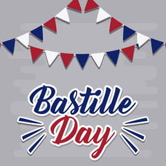 Obraz premium Bastille day design