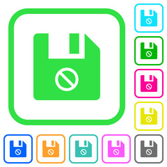 Disabled file vivid colored flat icons