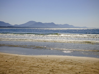 A view of Barra da Lagoa beach in Florianopolis, Brazil
