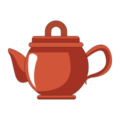 Porcelain jar isolated vector illustration graphic design