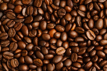 Coffee beans background