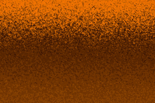 Orange Pixel Mosaic Background