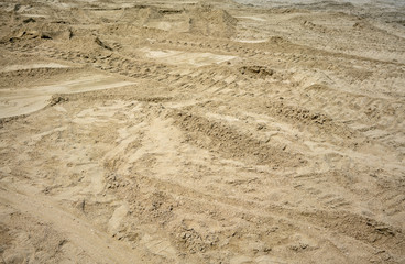 Sand texture. Sandy beach for background.