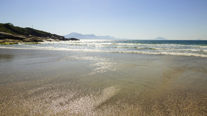 Fototapeta na wymiar A view of Prainha da Barra, small beach near Barra da Lagoa - Florianopolis, Brazil