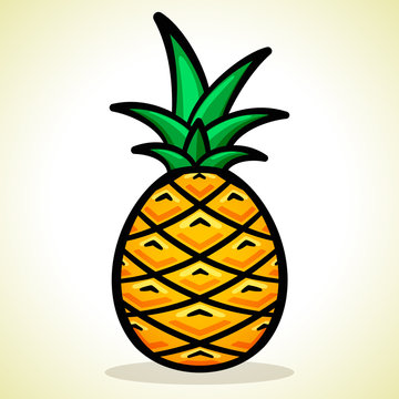 Vector illustration of pineapple design