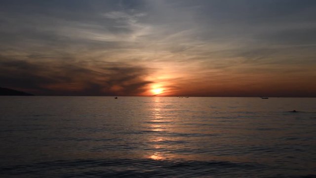 Sunrise beach in My khe beach Dn nang Vietnam