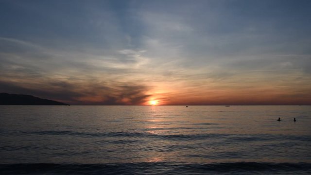 Sunrise beach in My khe beach Dn nang Vietnam