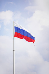 flag of Russia. Tricolor: white, blue and red stripes