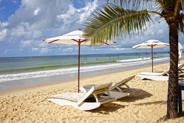 Beach Chair and Umbrella