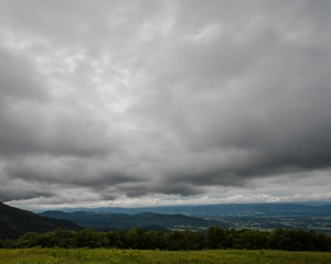 stormy clouds at shenandoah national park