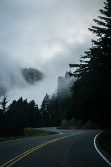 Winding Road Through mountains