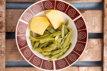 green bean dish with potatoes