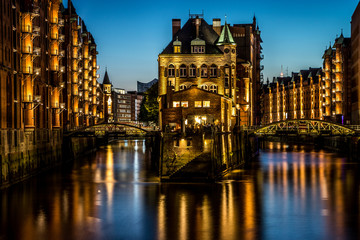 Fototapeta premium city nigh Hamburg