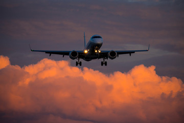 入道雲と飛行機