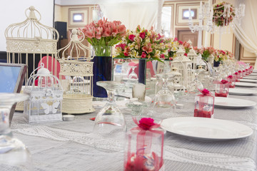 Fototapeta na wymiar Wedding Table Setting