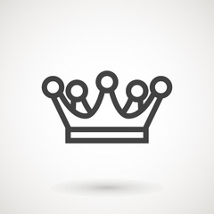 Crown Icon in trendy flat style isolated on white background. Crown symbol for your web site design, logo, app, UI. Vector illustration, EPS10.