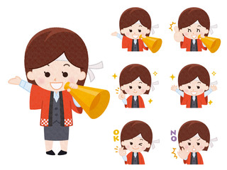 販売員　女性　バリエーション