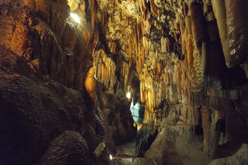 Drogarati Caves in KEfalonia Island Greece exploring