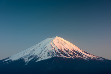 close up mount fuji from lake kawaguchi side, Shizuoka, Japan