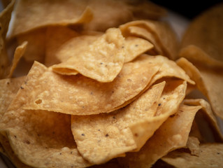 Close up on Tortilla Chips