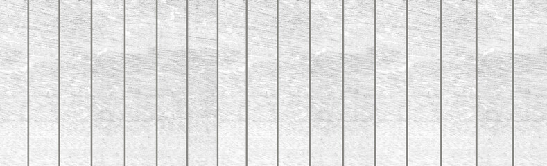 Fototapeta premium Panorama of vintage white wood texture and background seamless