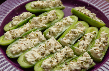 Stuffed Cucumber Appetizer