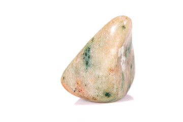 Macro mineral stone jasper on a white background