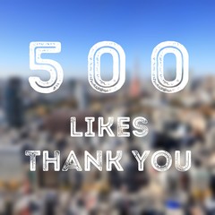 500 likes