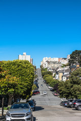 Fototapeta na wymiar Pierce Street in San Francisco, California