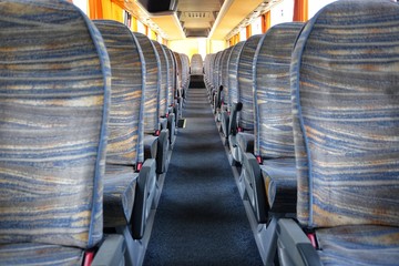 empty bus interior