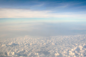 group of cloud with blue sky as background, wallpaper