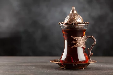 Photo sur Plexiglas Theé Turkish tea in a glass
