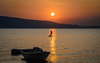 Sunset at Adriatic Coast 
