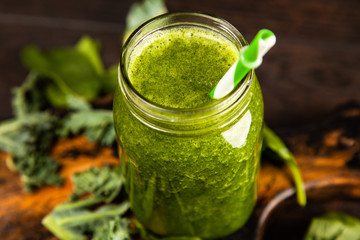 Spinach and kale smoothie