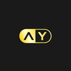 Initial Letter AY Logo Template Design