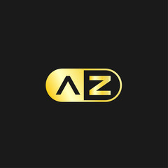 Initial Letter AZ Logo Template Design