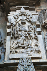 Sculpture of Varaha, 10th incarnation of Vishnu, Chennakeshava temple. Belur, Karnataka.