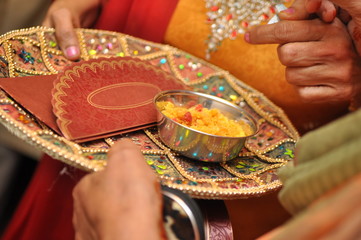 Fototapeta premium Punjabi Wedding Ceremony Bride Tradition