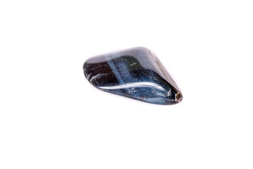 Macro mineral stone Falcon eye on a white background © Minakryn Ruslan 