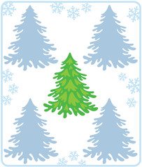 Christmas tree shadow