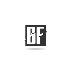 Obraz premium Initial Letter BF Logo Template Design
