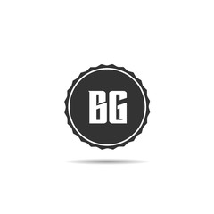 Initial Letter BG Logo Template Design